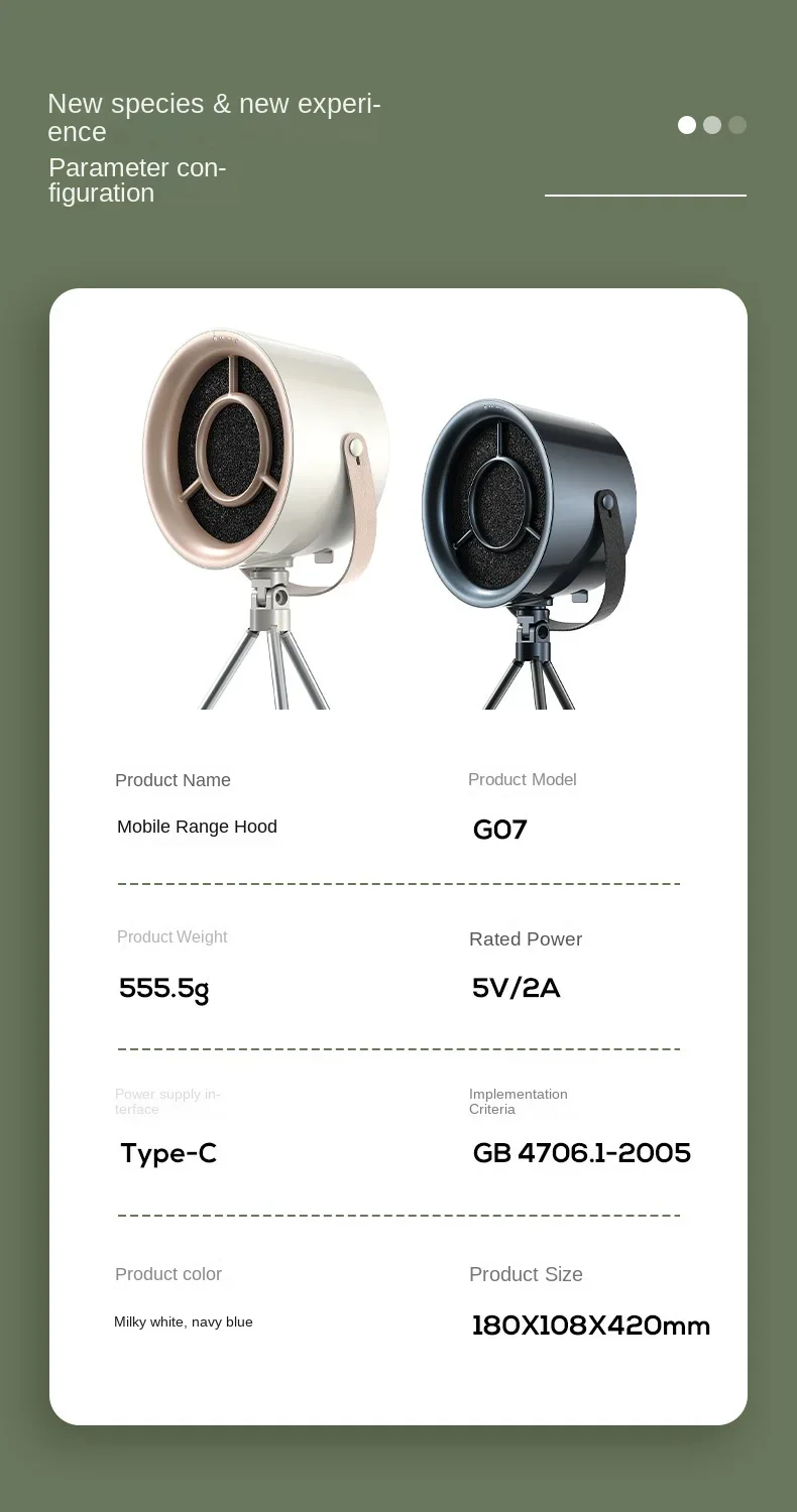Small BBQ smoke extractor fan
