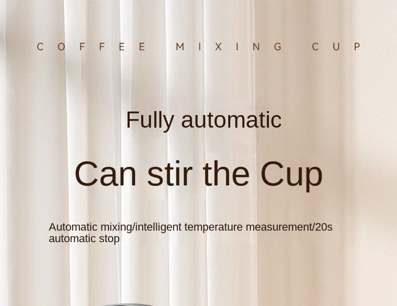 Digital display electric coffee stirring cup