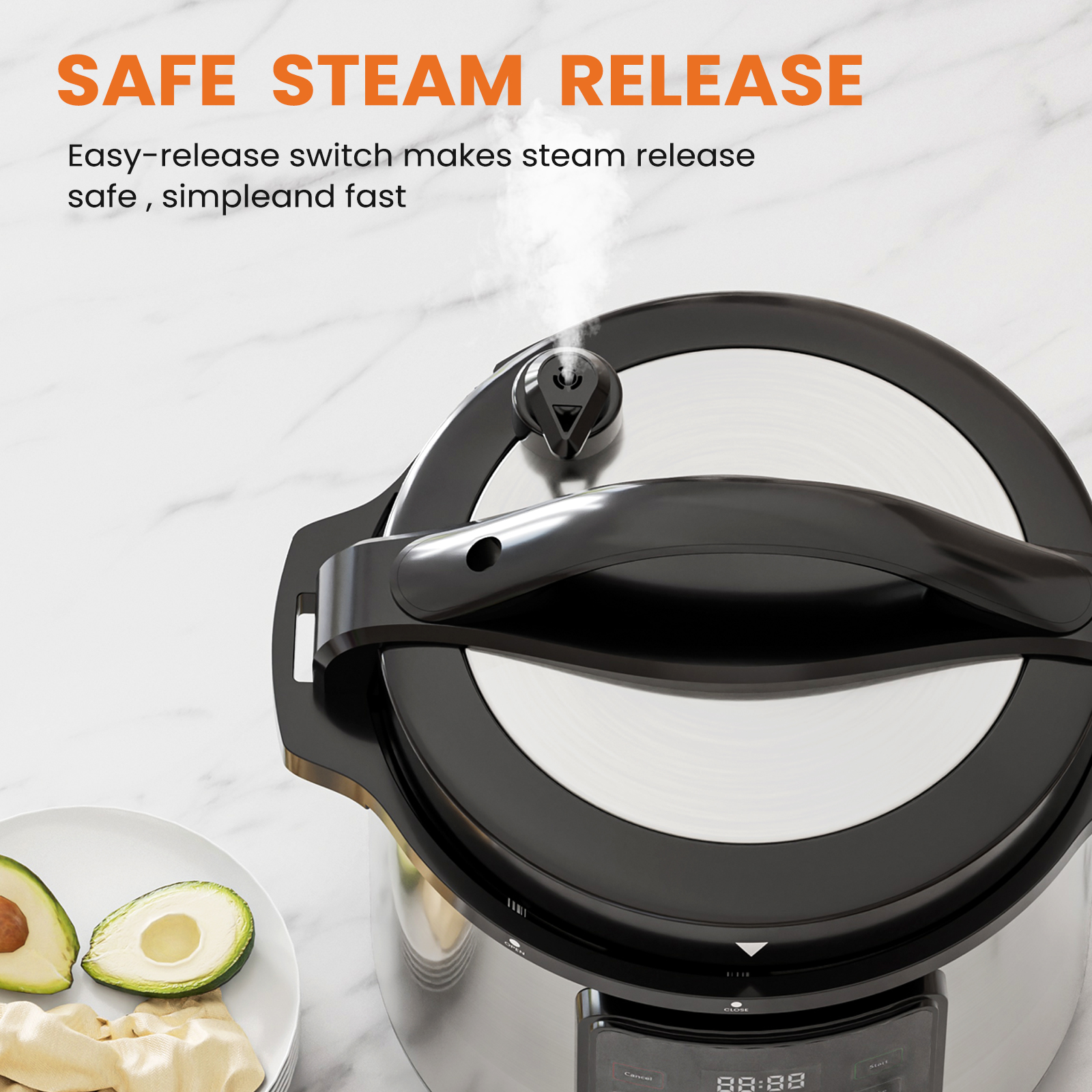 Electric Cooker for Rice, Saute & Slow Cooking
