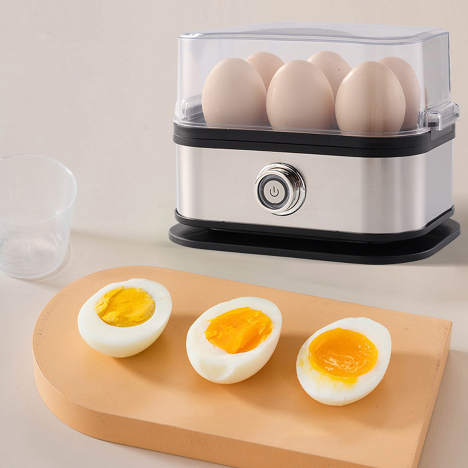 Safe and efficient electric egg cooker for families
