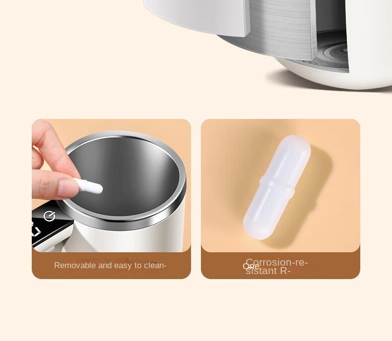 Electric self stirring mug for coffee and milk