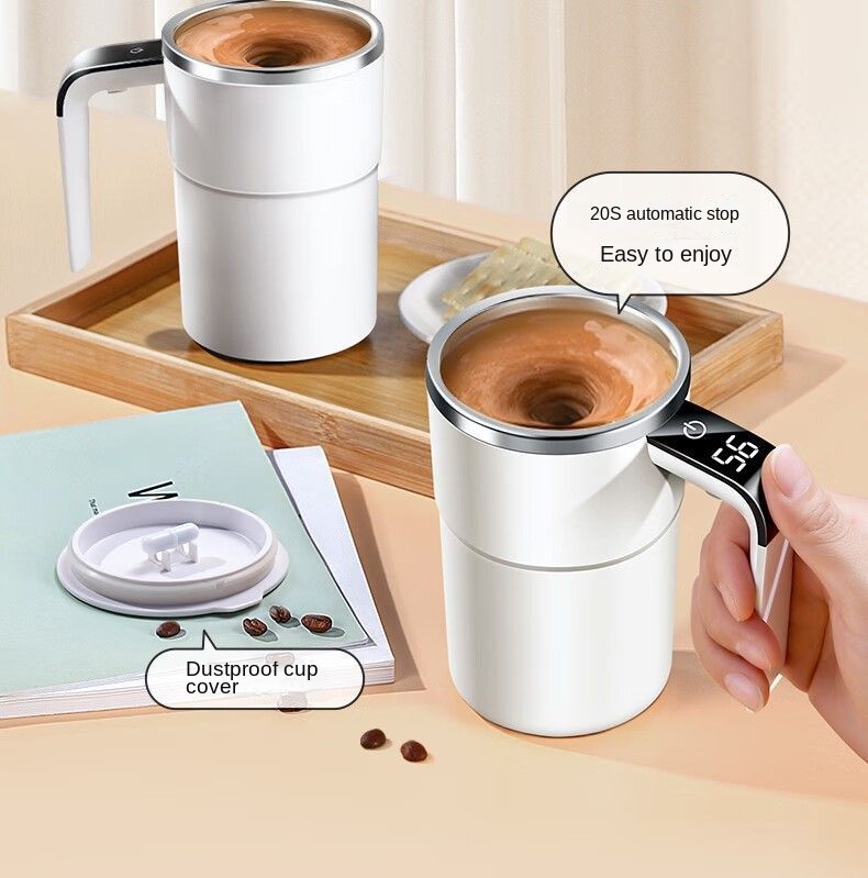 Modern self mixing mug for home and travel