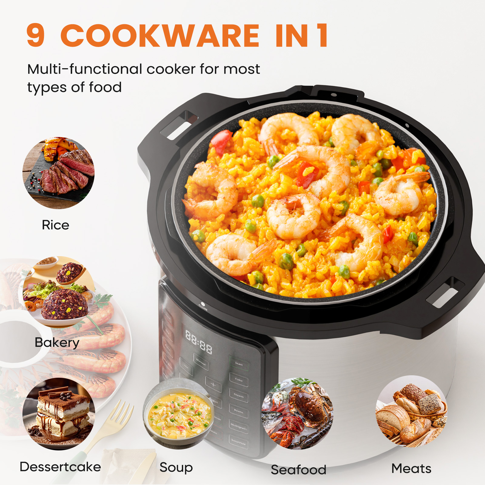 9-in-1 Kitchen Appliance Smart Pot