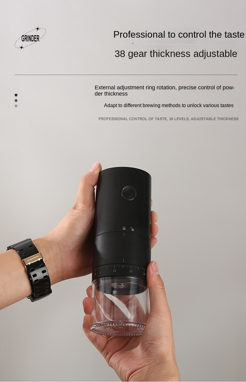 adjustable grind size coffee grinder