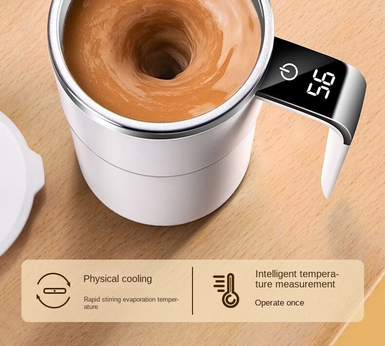 Self mixing coffee cup for daily use